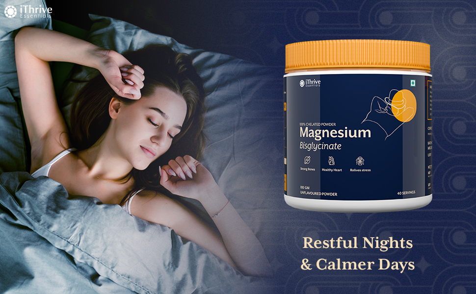 Essentials Magnesium Bisglycinate Powder for Sleep, Stress & Muscle Recovery | 440mg magnesium per scoop, Chelated for High Absorption, 100% RDA, No Fillers - 180g