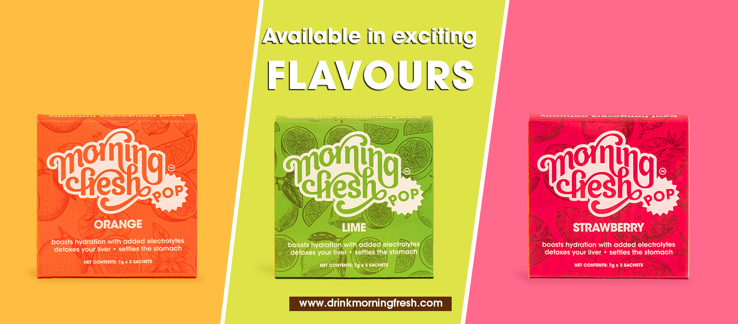 Morning Fresh Anti- Hangover Cure And Liver Protection Pop Sachet Orange Flavor, Size 3 Sachets In 1 Box | Boosts Hydration | Reduces Hangovers | Effervescent Mix With Vitamin-c, Mulberry Leaf Extract & Proteins | No Caffeine & Sugar