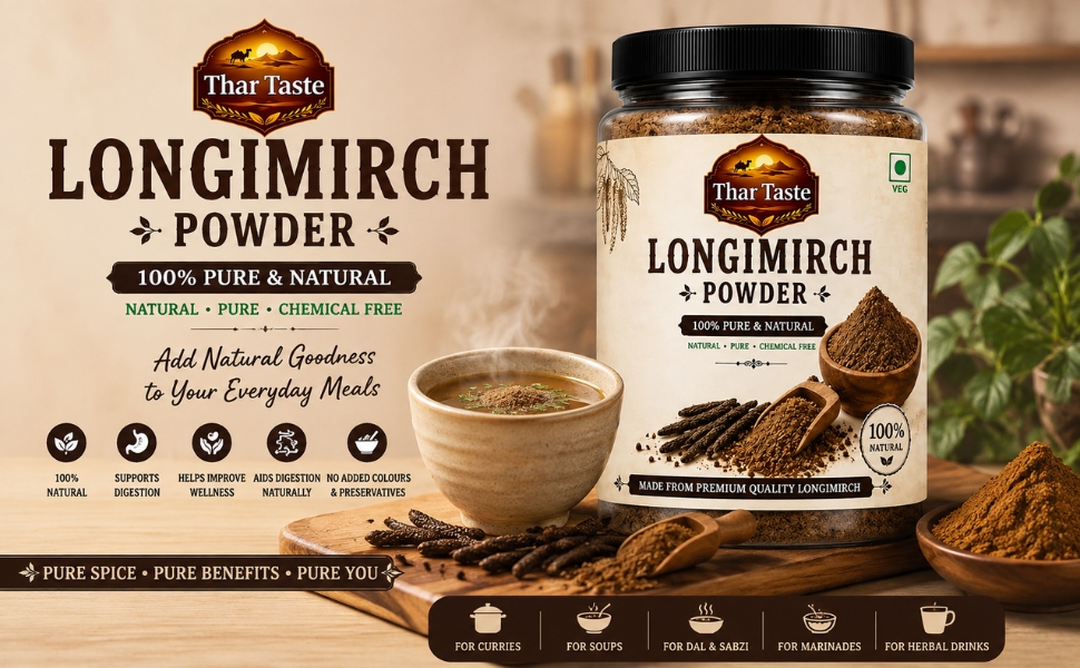 Thar Taste Longimirch Powder | 1000G | Fresh & Premium Quality | Ready to Use | Natural Ingredients