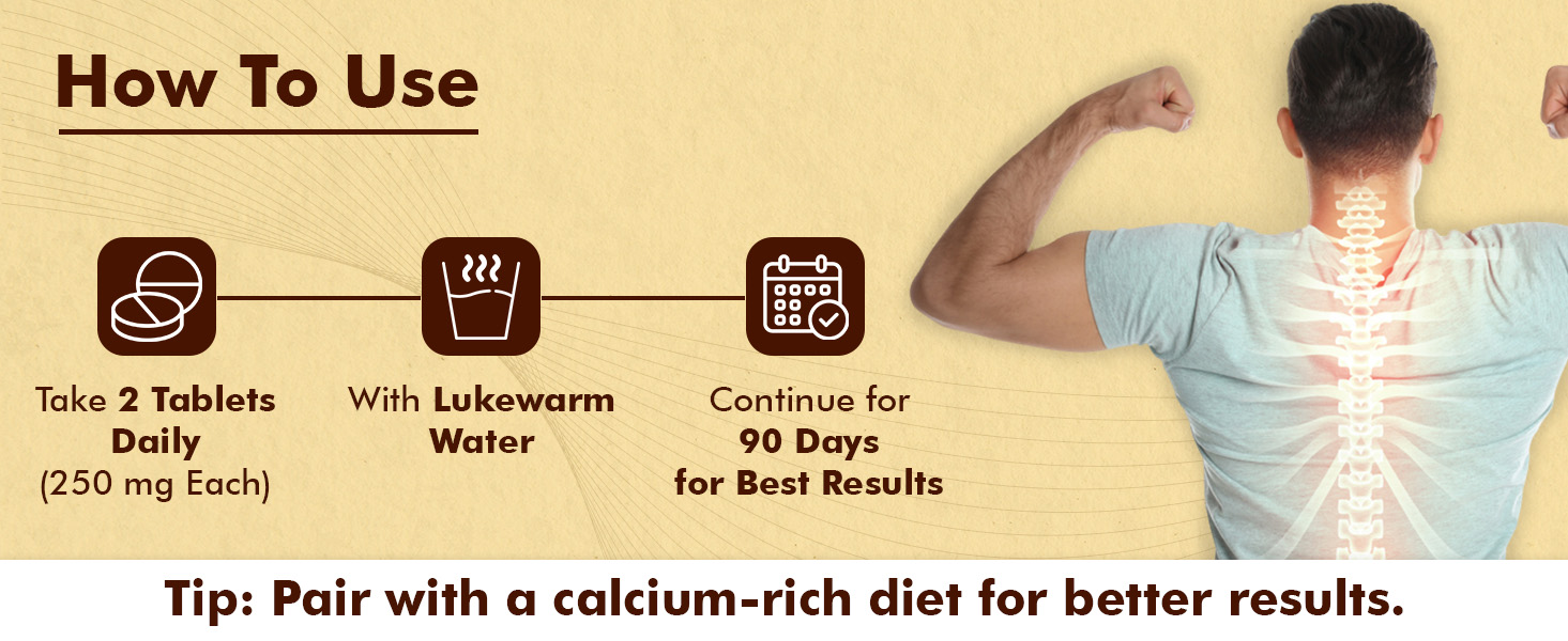 Baidyanath Ayurved Hadjod - 60 Tabs | Pure Natural Ayurved Tablets | For Joint Health, Wellness Tablets | Helps in Weight And Bone Support