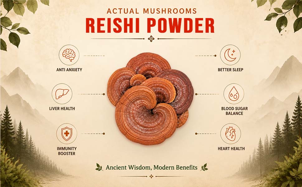 Himalayan Reishi Mushroom Powder, 30 gms