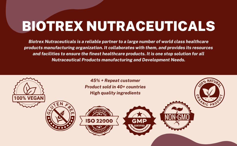 Biotrex Nutraceuticals Berberine HCL 850mg | 95% High Purity | With Milk Thistle & Cinnamon | Maintain Healthy Glucose Levels | Metabolic Support & Digestive Wellness | Lab Tested | 60 Veg Capsules