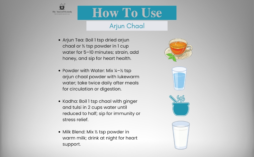 THE ANCIENT REMEDY Arjun Chaal Powder 110GM | 100% Pure Herbal Arjun Ki Chaal Powder For Men & Women Supports Heart Health, Promotes Good Cholesterol, Arjuna Pack 1
