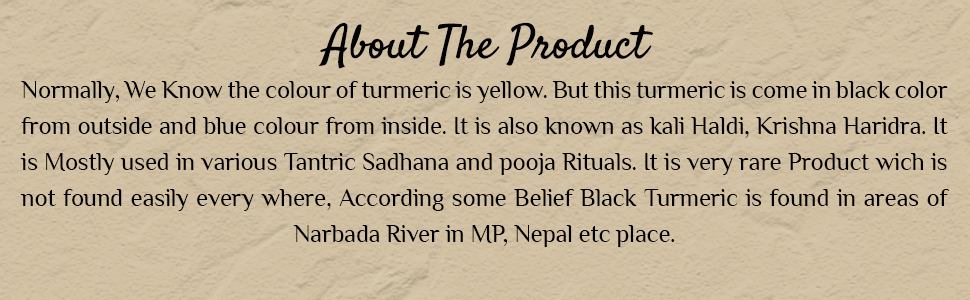 GABHISMEEN Kali Haldi Or Black Turmeric Or Narkachur Or Narkachoor Raw And Natural (50 Gram)