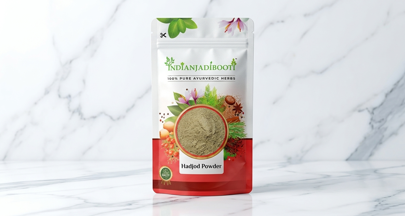 IndianJadiBooti Pure Hadjod Powder (Cissus Quadrangularis) | Traditional Botanical for Structural Harmony, Skeletal Resilience & Vata Balance - 250g Pack
