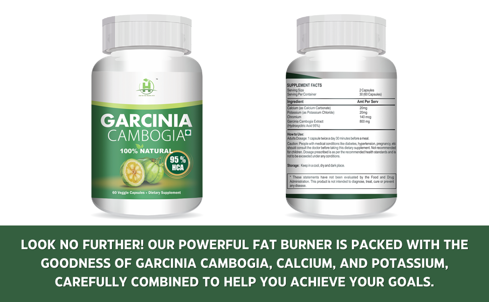 Healthy Nutrition - Just for the Health of it Natural Garcinia Cambogia for Weight Management (60 Capsules)