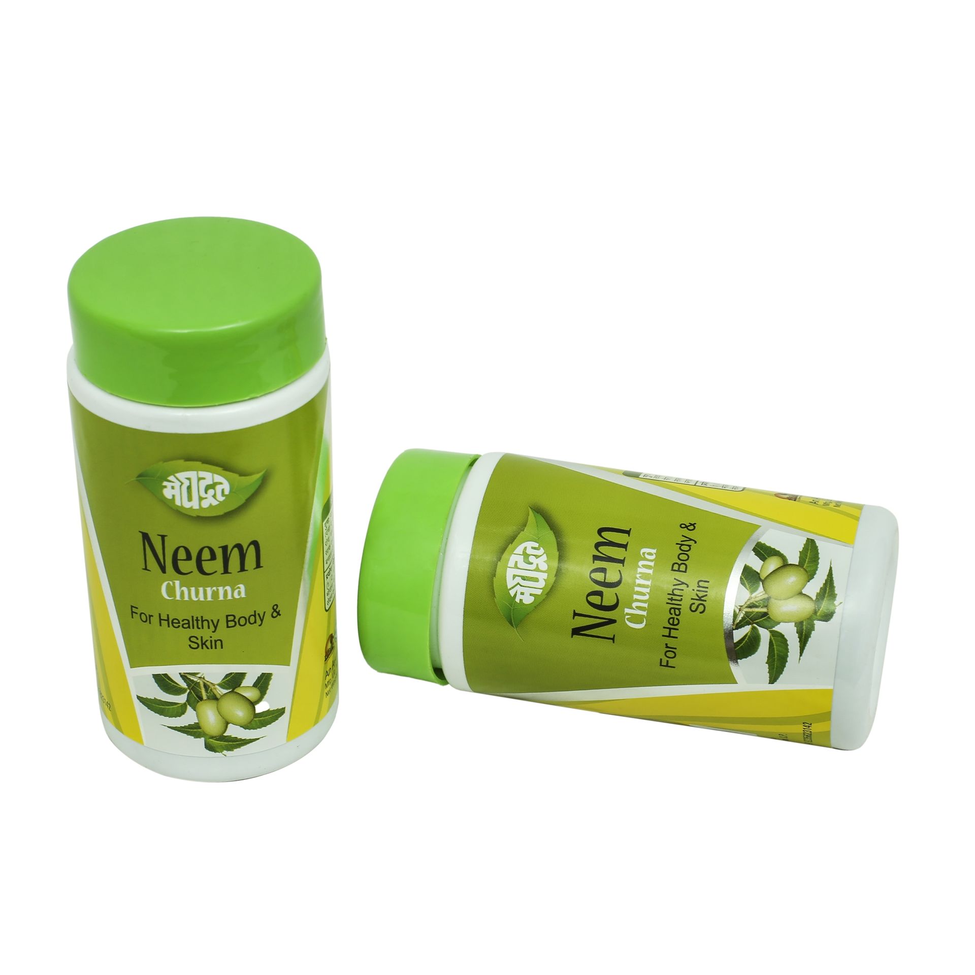 Meghdoot Neem Powder for Skin and Hair Care 100% Pure and Natural Herbal Powder for Acne Dandruff and Detox 100g (Pack of 2)