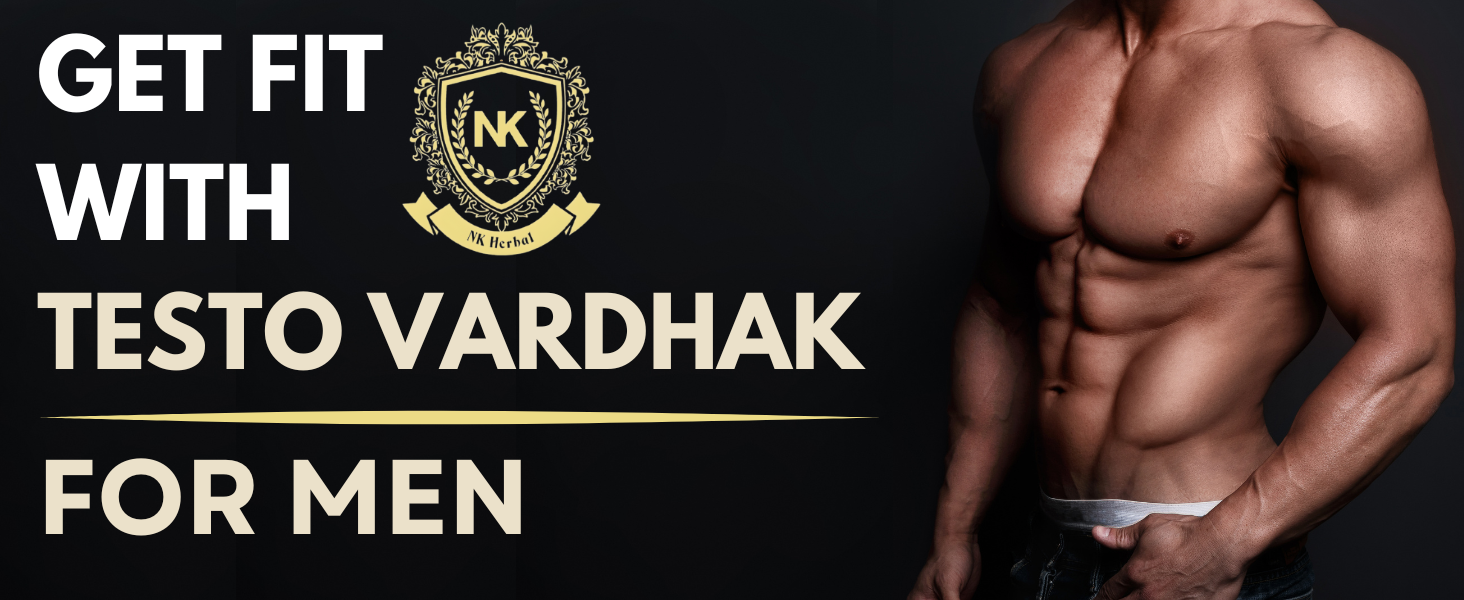 NK Herbal Testo Vardhak for Men Pure Ayurvedic Vegetarian Formulation | With 36+ Ayurveda Herbs – Pure Shilajit, Ashwagandha, Akarkara, Tongkat Ali, Kaunch Beej, Vidarikand and more | For Strength Stamina Performance and Endurance – 300g