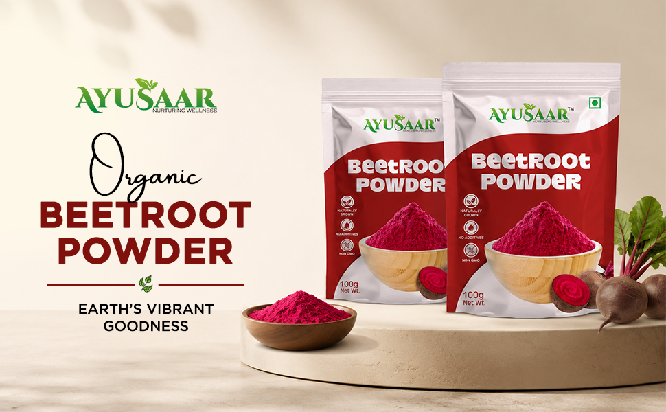 Beetroot Powder Combo Pack of 2 x 100g | Natural Beet Root Superfood Powder | Supports Nutrition, Energy and Healthy Lifestyle | Total 200g