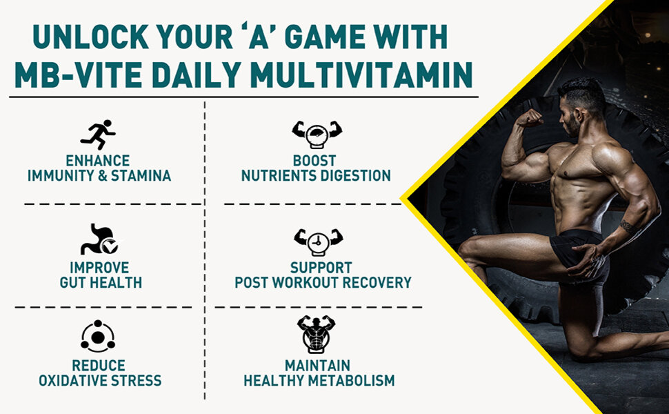 MuscleBlaze MB-Vite Daily Multivitamin, 60 Tablets