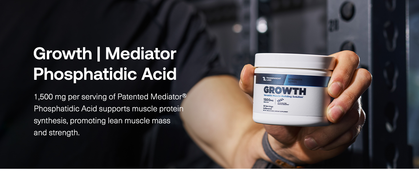 Transparent Labs Growth Powder Patented Mediator - 30 Servings, Unflavored