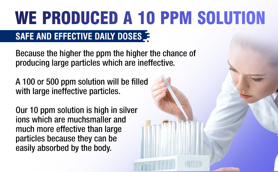 Colloidal Silver Liquid Spray | 10 PPM Ionic Silver | 4 oz Glass Bottle by Silver Holistics