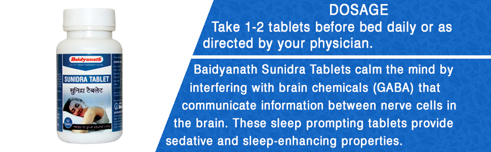 Baidyanath Asli Ayurved Sunidra 60 Tablets - (Pack of 5)