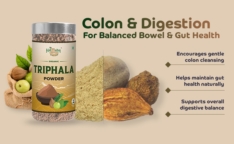 Organic Triphala Powder Ayurvedic Digestive Churan 260gm