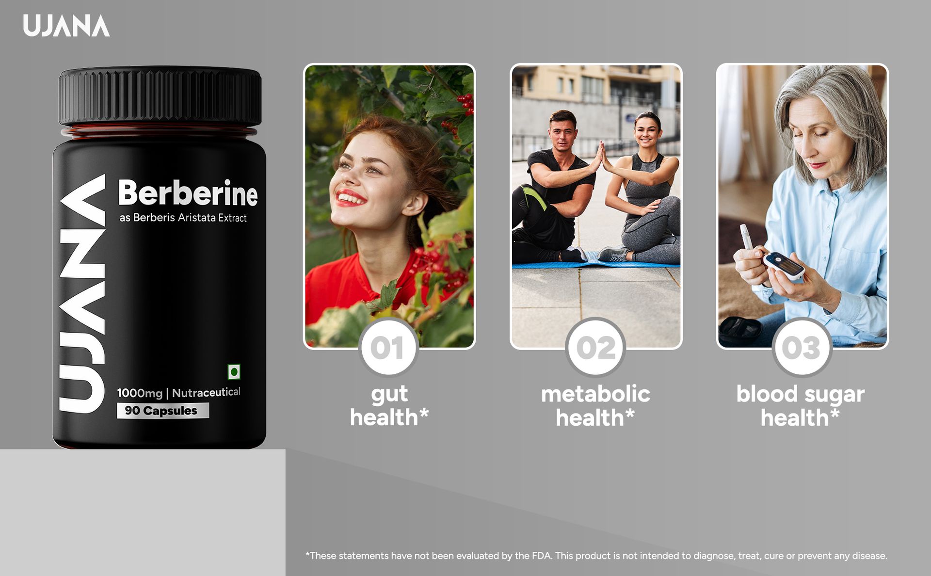 Berberine 1000 mg, Berberis Aristata Extract, Standardized to 97% Berberine
