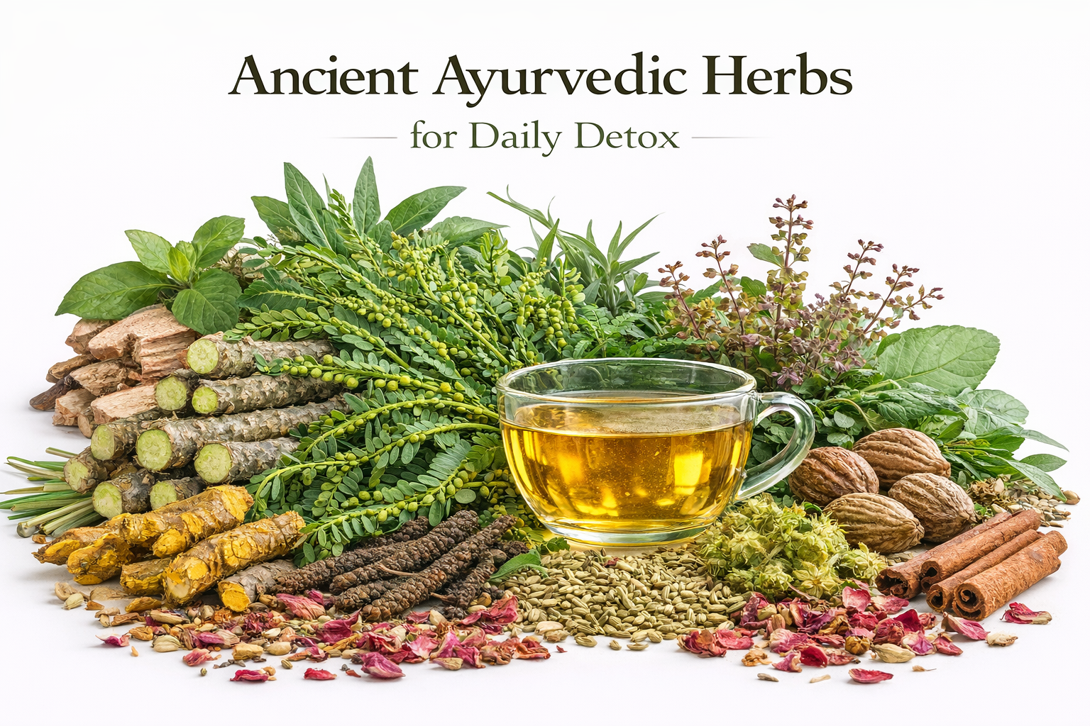 VEDPUNYA TRI-DETOX AMRIT Herbal Tea — 13-Herb Blend