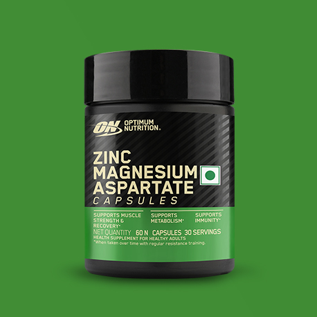 Optimum Nutrition (ON) Zinc Magnesium Aspartate (ZMA) - 60 Capsules, Muscle Strength, Metabolism, Immunity, Vegetarian