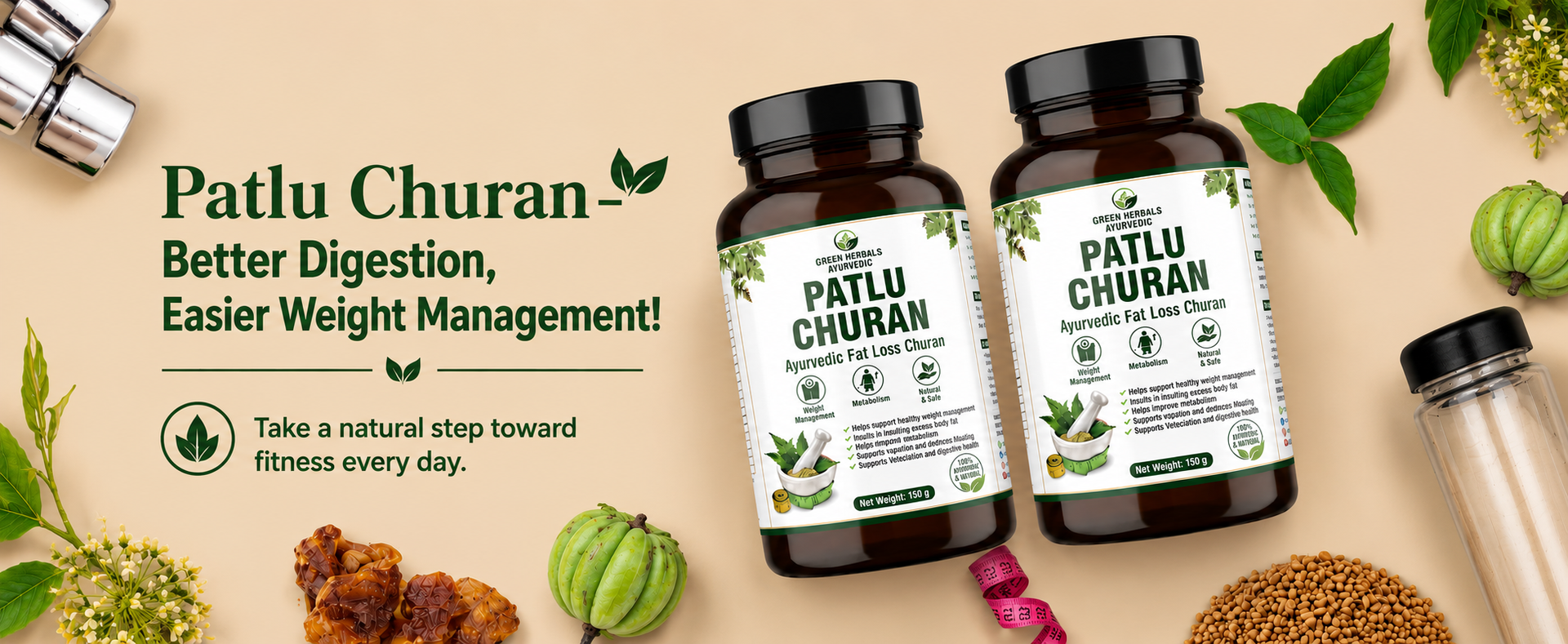 Patlu Churan | Traditional Ayurvedic Herbal Digestive Churan | Natural Herbal Blend for Digestive Wellness & Healthy Lifestyle Support | 150g