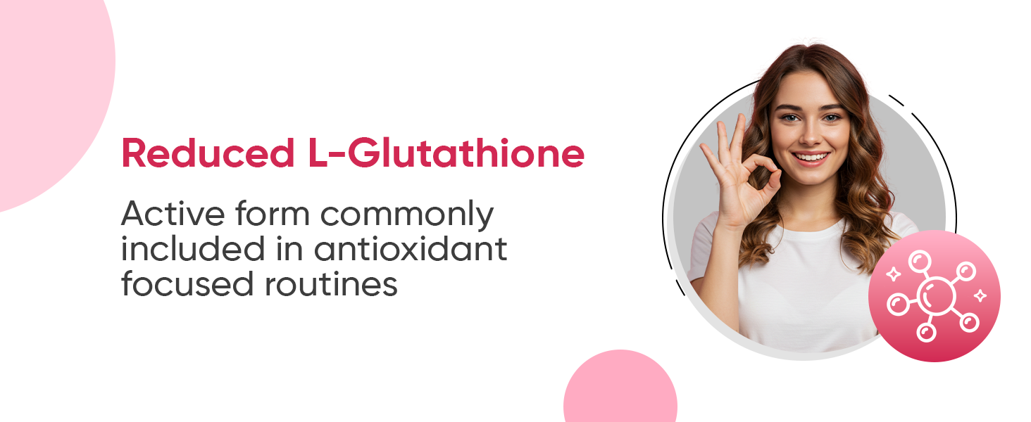 Ambrosial Gluta-Glow L-Glutathione 500mg Tablets with Vitamin C, Vitamin E, Hyaluronic Acid, Lycopene & Biotin – Japanese L Glutathione Supplement – 30 Vegan Tablets