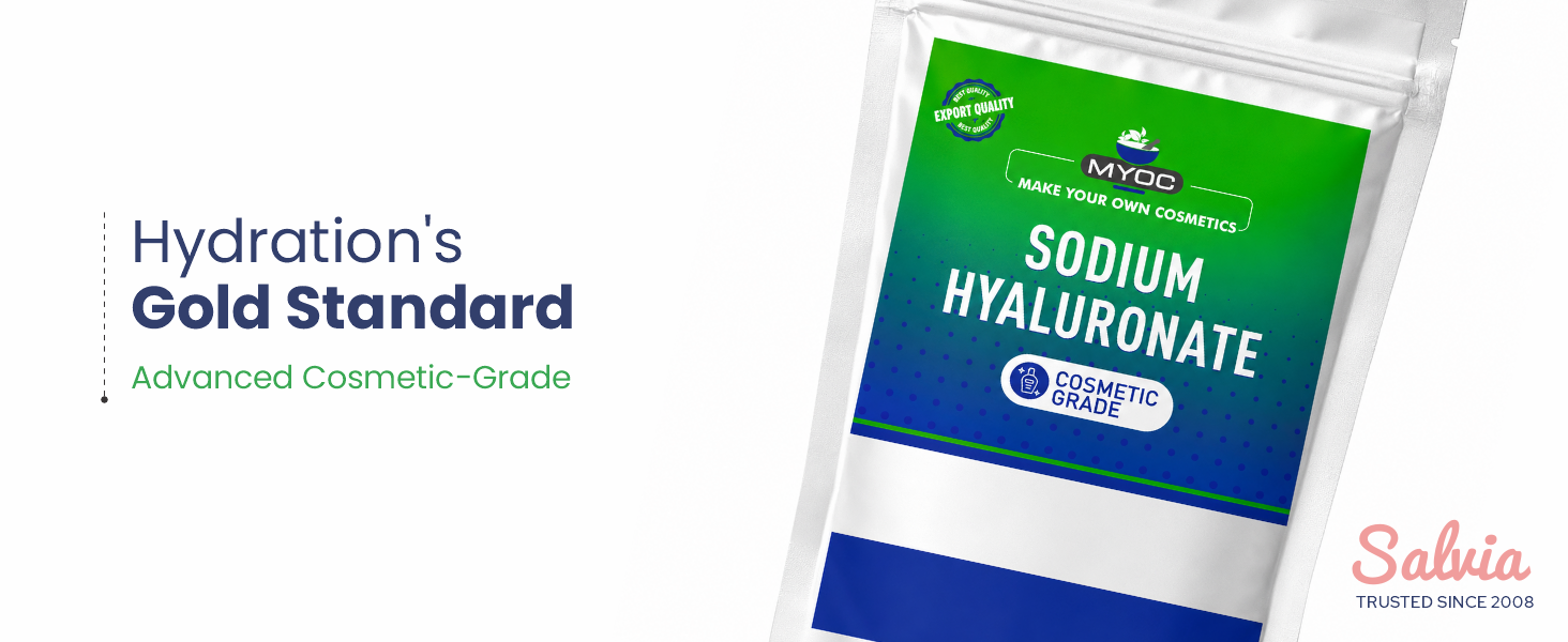 Sodium Hyaluronate Powder - 25 g — cosmetic grade hyaluronic acid for DIY serum, moisturiser and anti-aging formulations