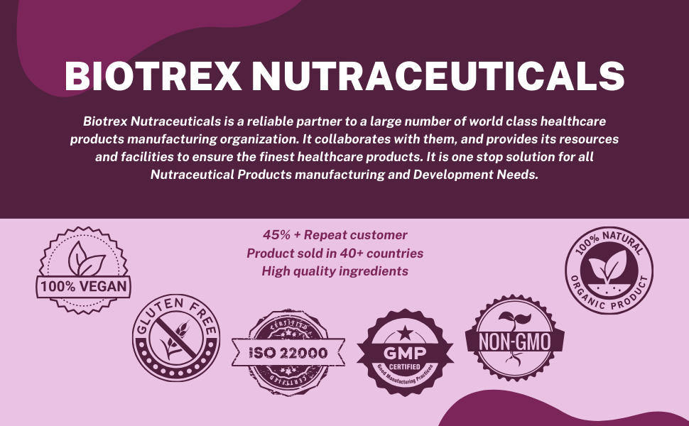 Biotrex Nutraceuticals Magnesium Citrate Supplement, Supports Bone & Sleep Health - 120 Vegetarian Capsules