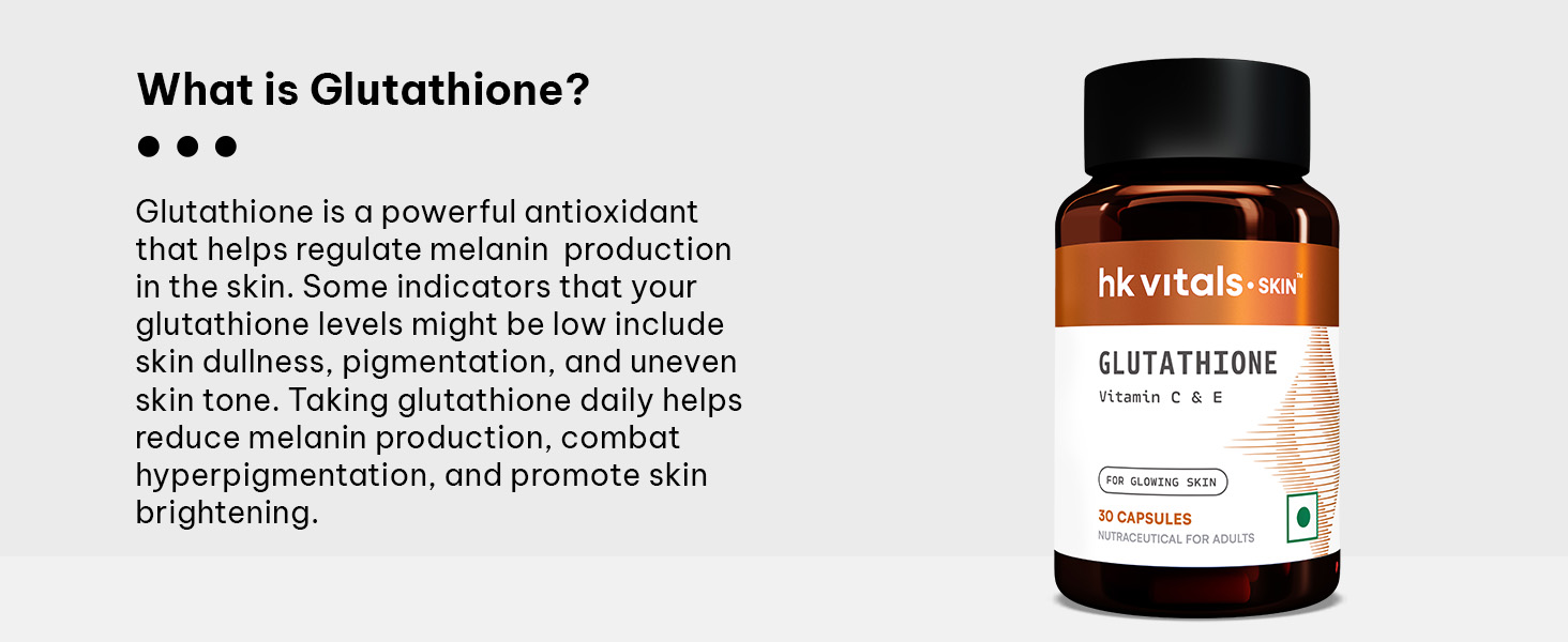 hk vitals Glutathione, 30 Veg Capsules