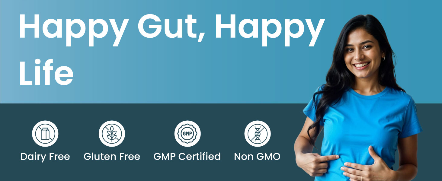 Gut Army Prebiotics & Probiotics - 10 Unique Strains Blend -100 Billion CFU - With Inulin & Probiotics Blend - Supports Gut Digestion Health & Bowel Movement - 60 Capsules By ZEROHARM - 5 Pack