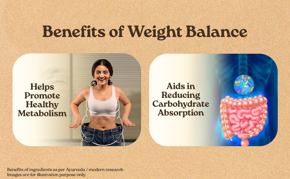 A TATA Product - Organic India Weight Balance - 60 Veg Capsules, Naturally Promotes Healthy Metabolism & Reduces Fatigue, Contains Antioxidants For Better Immunity, GMP & NPOP Certified Organic