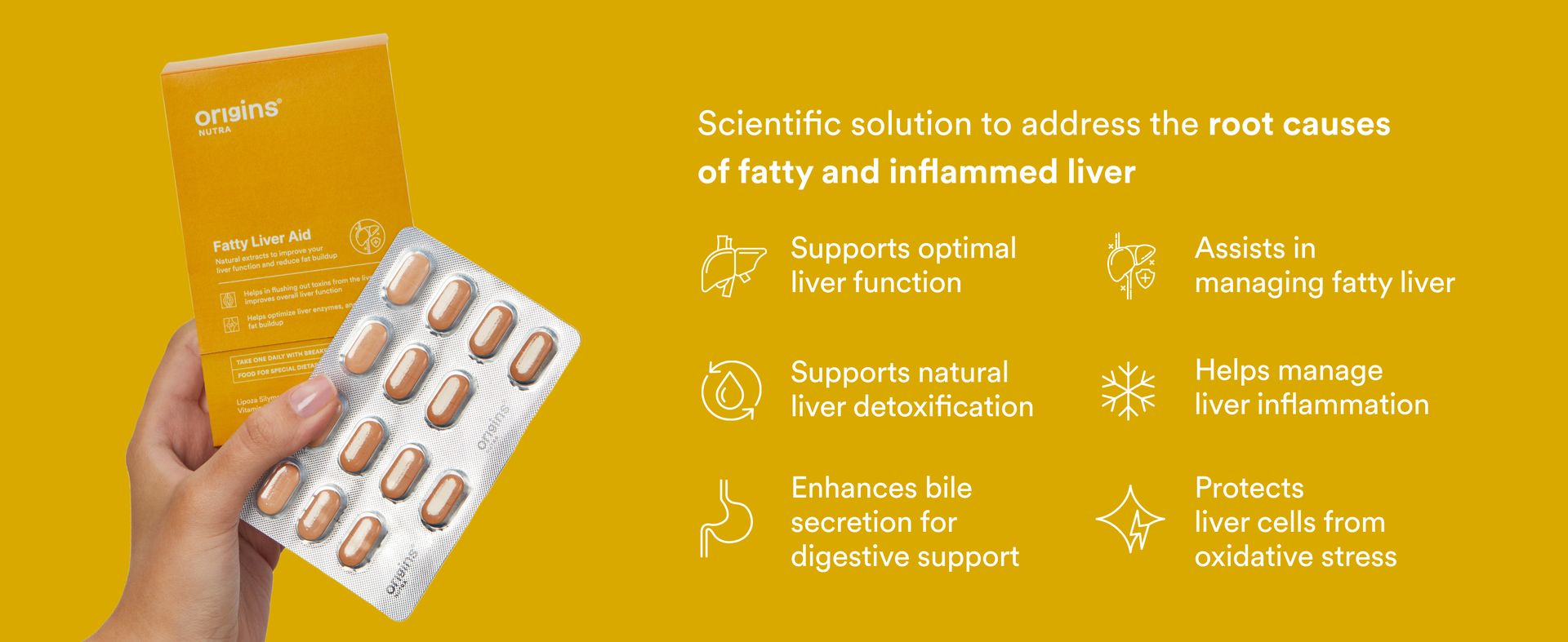 Origins Nutra Liver Restore | Milk Thistle Extract + 5 Active Ingredients