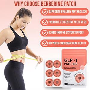 GLP-1 Support Patches for Weight Management & Metabolism Support | Easy Daily Use, Comfortable Adhesive, Non-Invasive Wellness Aid | 30 Count Patch Pack