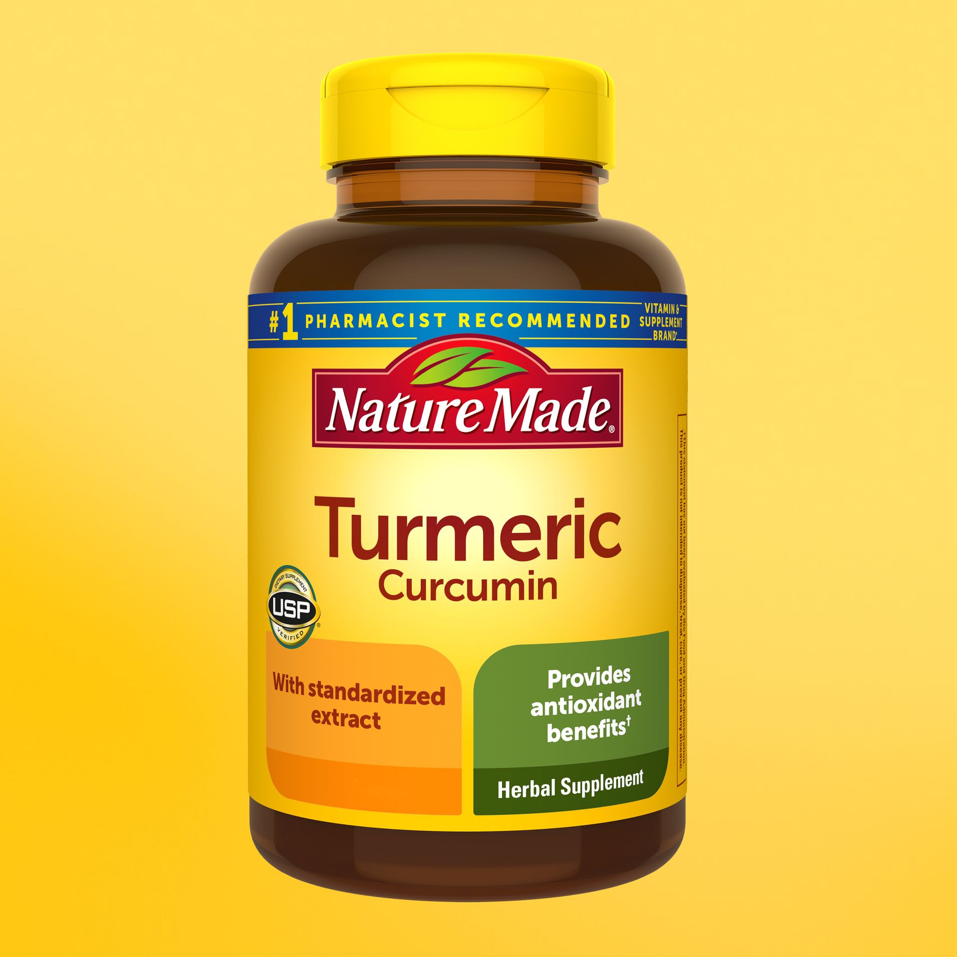 Nature Made Turmeric Curcumin 500 mg, Herbal Supplements, 120 Capsules