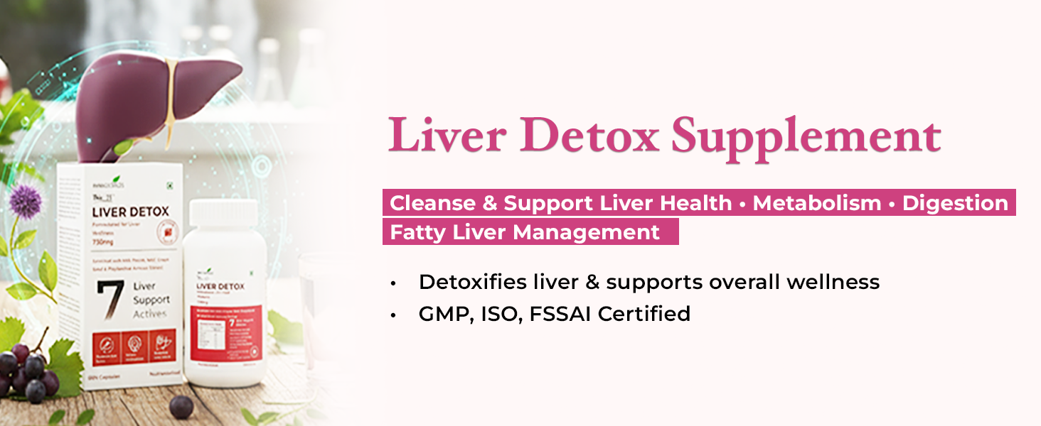 Liver Detox Capsule For Men & Women - Helps To Maintain Healthy Liver Functions and Cholesterol Levels - 60 Capsules