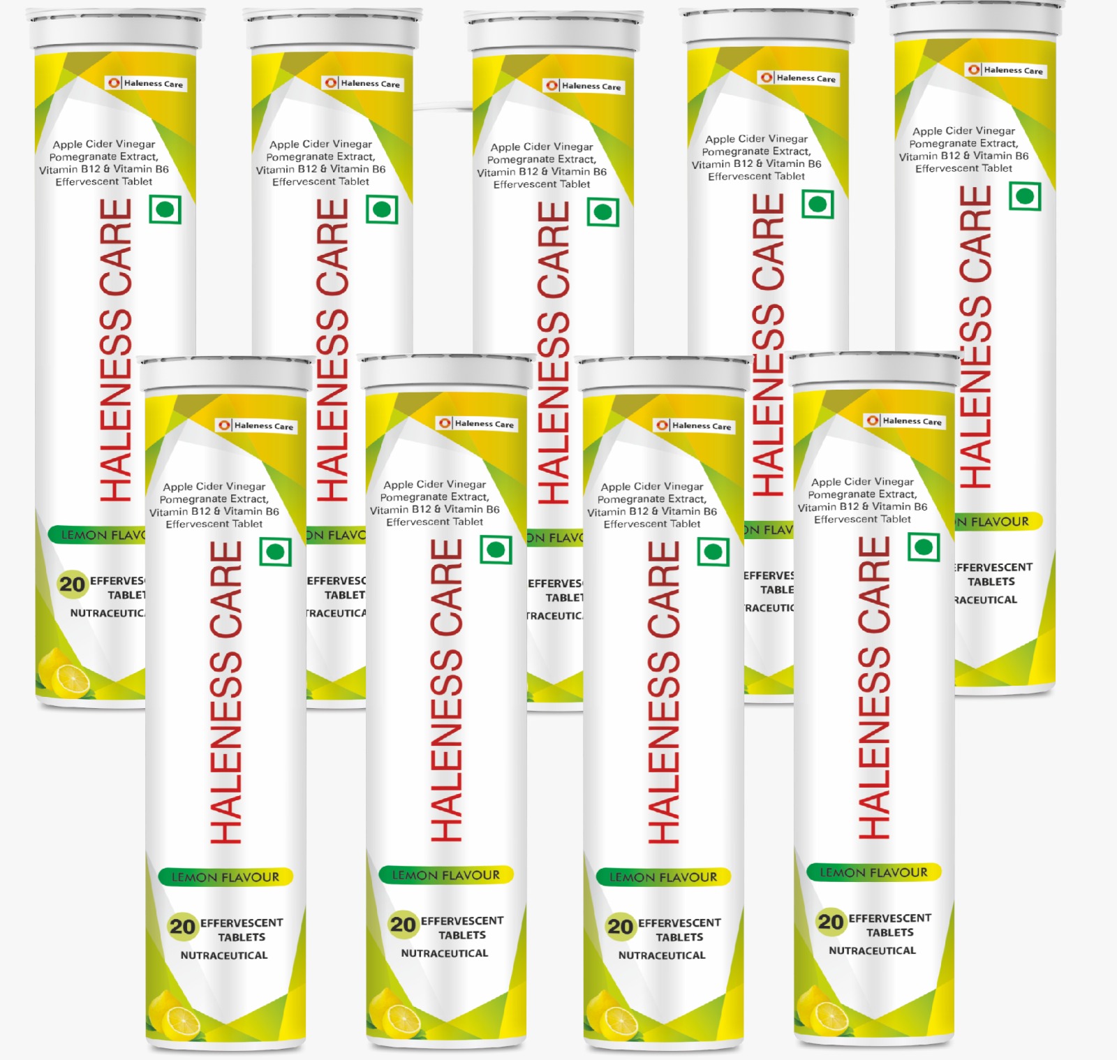 Apple Cider Vinegar Tablets for Weight Loss | Fat Burner with B6 & B12 | Lemon Flavor | 120 Effervescent Tablets (2-Month Pack)