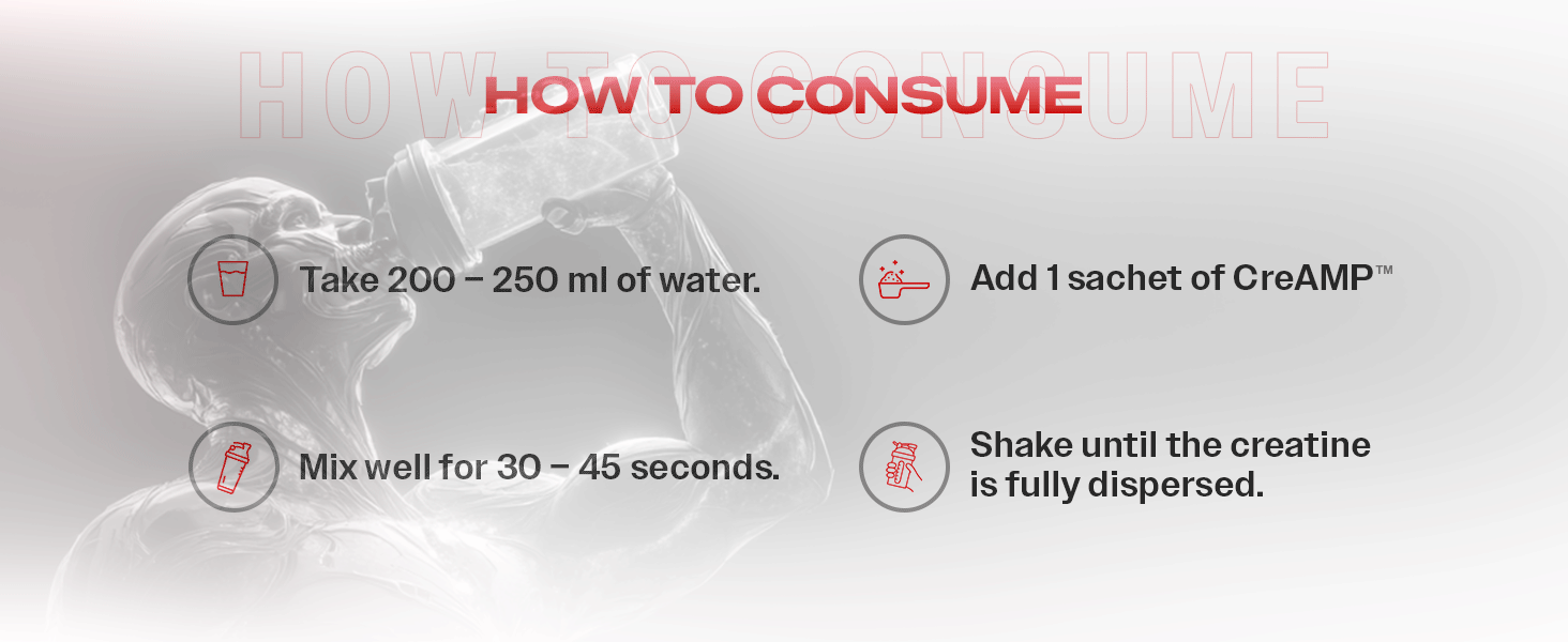 MuscleBlaze Micronised Creatine Monohydrate CreAMP Powder, 7 Sachets