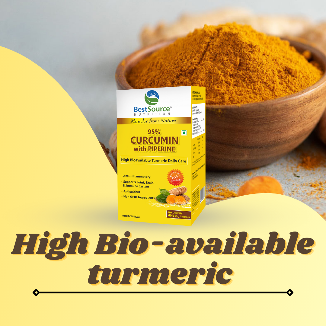BestSource Curcumin with Piperine for Immunity & Joint Support,60 Veg Caps