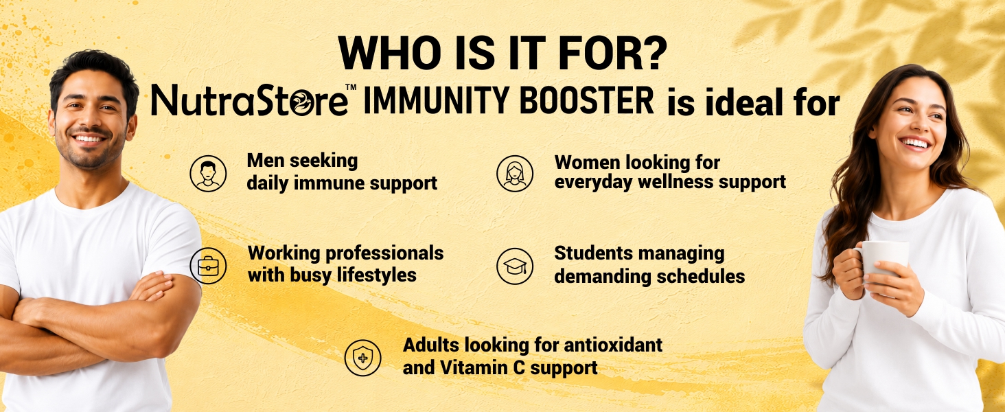 NutraStore Immunity Booster Men & Women | 6 Veg Capsules (Pack of 2) | Vegetarian Immunity Support Capsules | Curcumin, Giloy, Amla, Moringa, Ginger, Orange & Piperine | Natural Defense Support