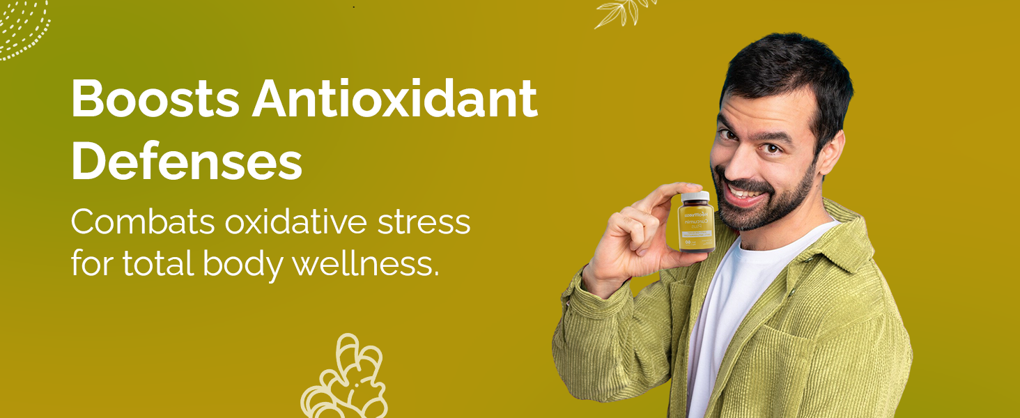 Curcumin Plus Capsules | 500mg High Potency Curcumin 95% with 5mg Piperine 95% | Advanced Turmeric Extract for Joint Health, Inflammation Relief, & Antioxidant Support