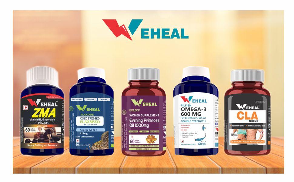 Cold Pressed Flaxseed Oil 1000mg | Omega 3, 6 & 9 for Heart, Joints & Digestion | 60 Softgel Capsules | Non-GMO & Fish-Free