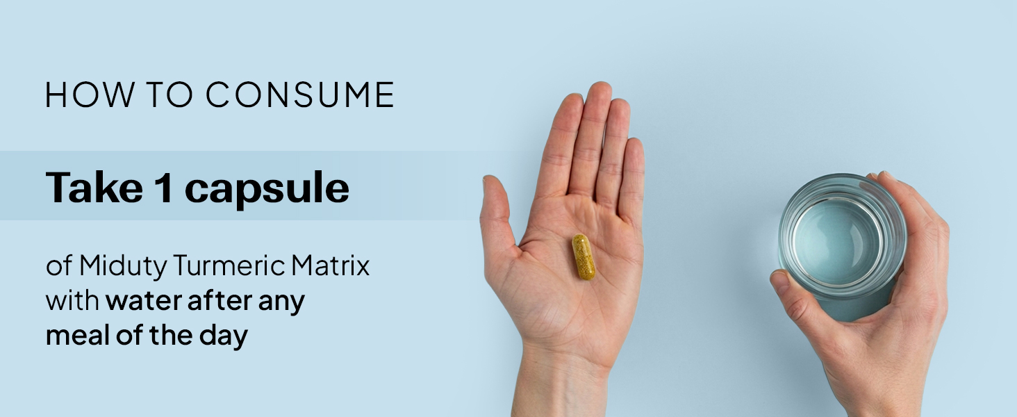 Miduty Palak Notes: Complete Turmeric Matrix Pure Extract of Curcuma Longa Roots with Patented Technology than 95% Curcuminodis 30 Veg Capsules