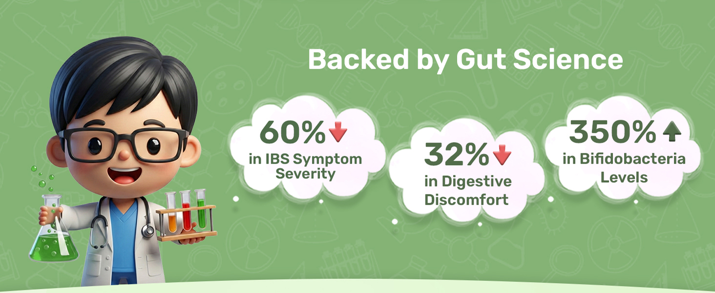 Miduty Probiotics+ for Kids - Prebiotic, Probiotic & Postbiotic - 6 Billion CFU, Sunfiber & Sodium Butyrate - Supports Gut Health, Immunity & Digestion - Unflavored - 30 Sachets