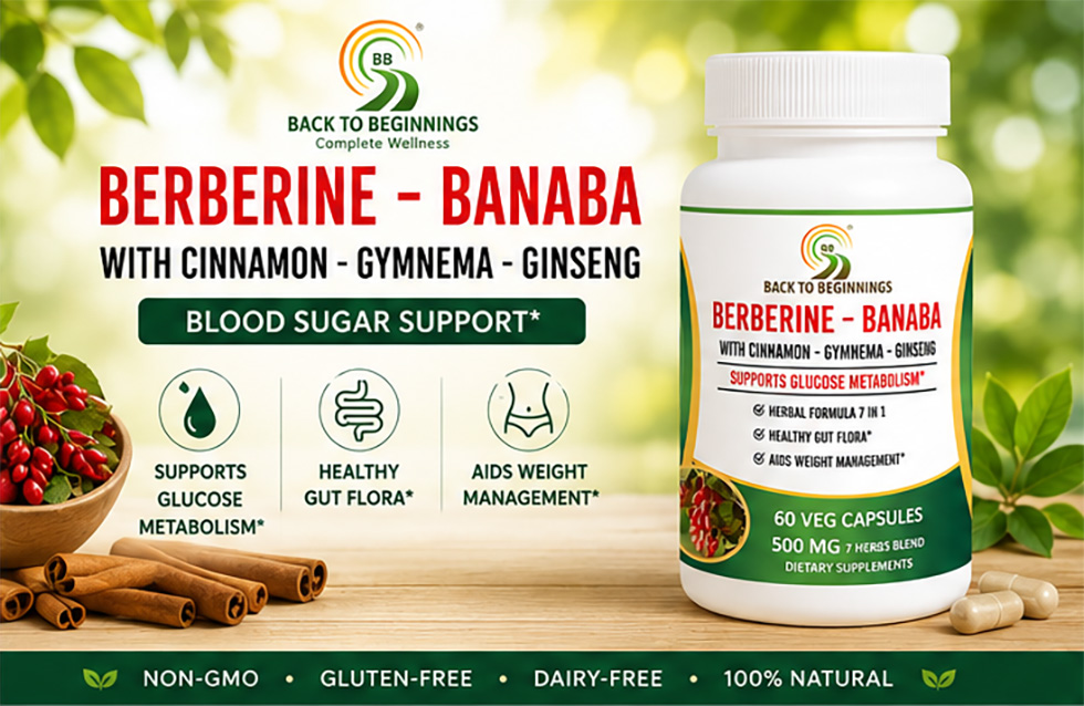 BB Back to Beginnings Berberine Supplement 500 Mg, 60 Veg Caps