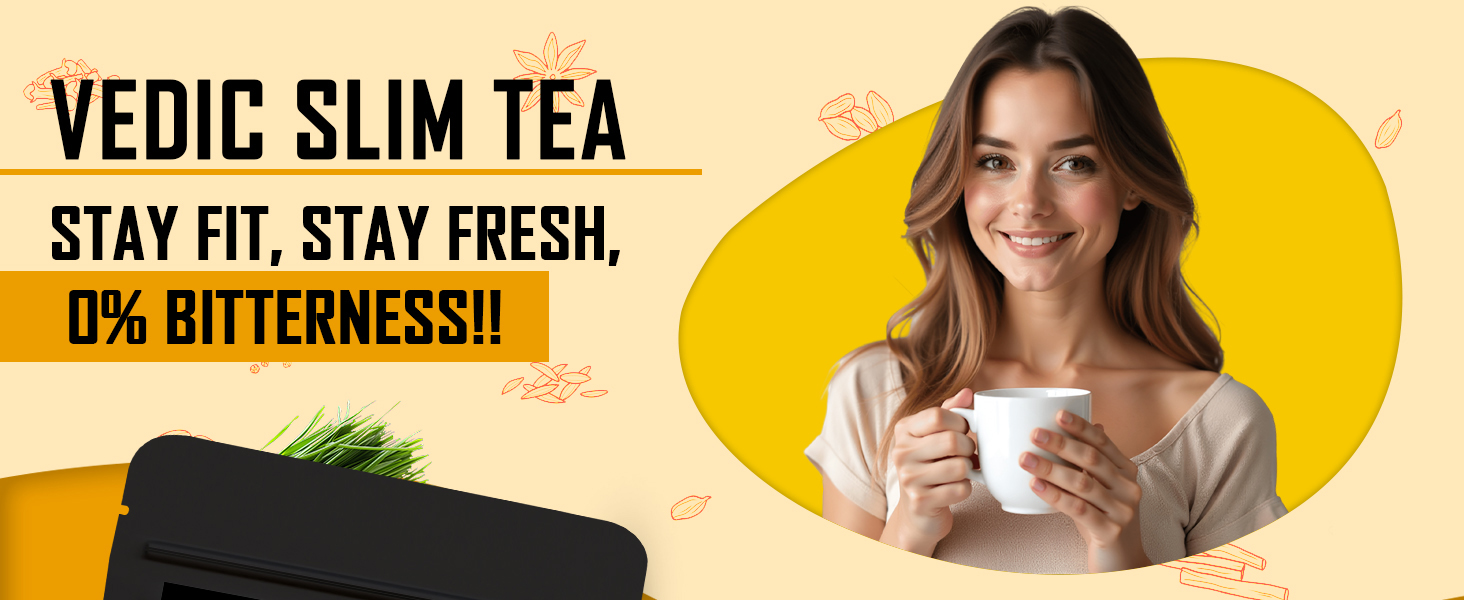 Baton Vedic Slimming Green Tea 100g | 18 Herbal Blend for Weight Management, Gut Health & Body Cleanse | Natural Detox Infusion | No Added Sugar | Daily Wellness Drink for Men & Women Pack of 1