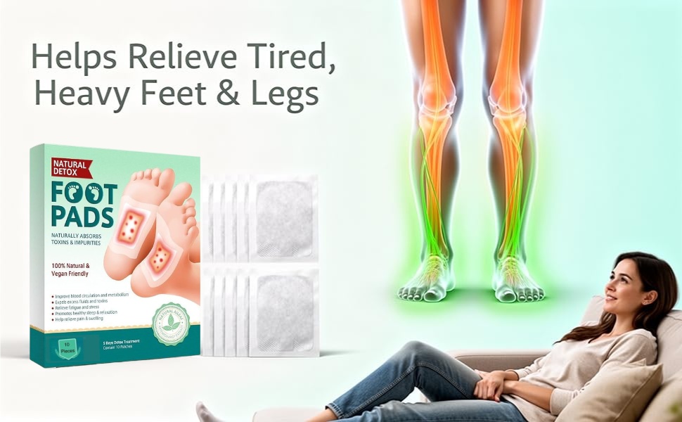 Herbal And Gentle Ingredient Ginger Detox Foot Patches – for Pain Relief & Relaxation, South Moon Style Footpad for Women & Men, Slim Detox Foot Patch for Overnight Use (Foot Pads Patches)