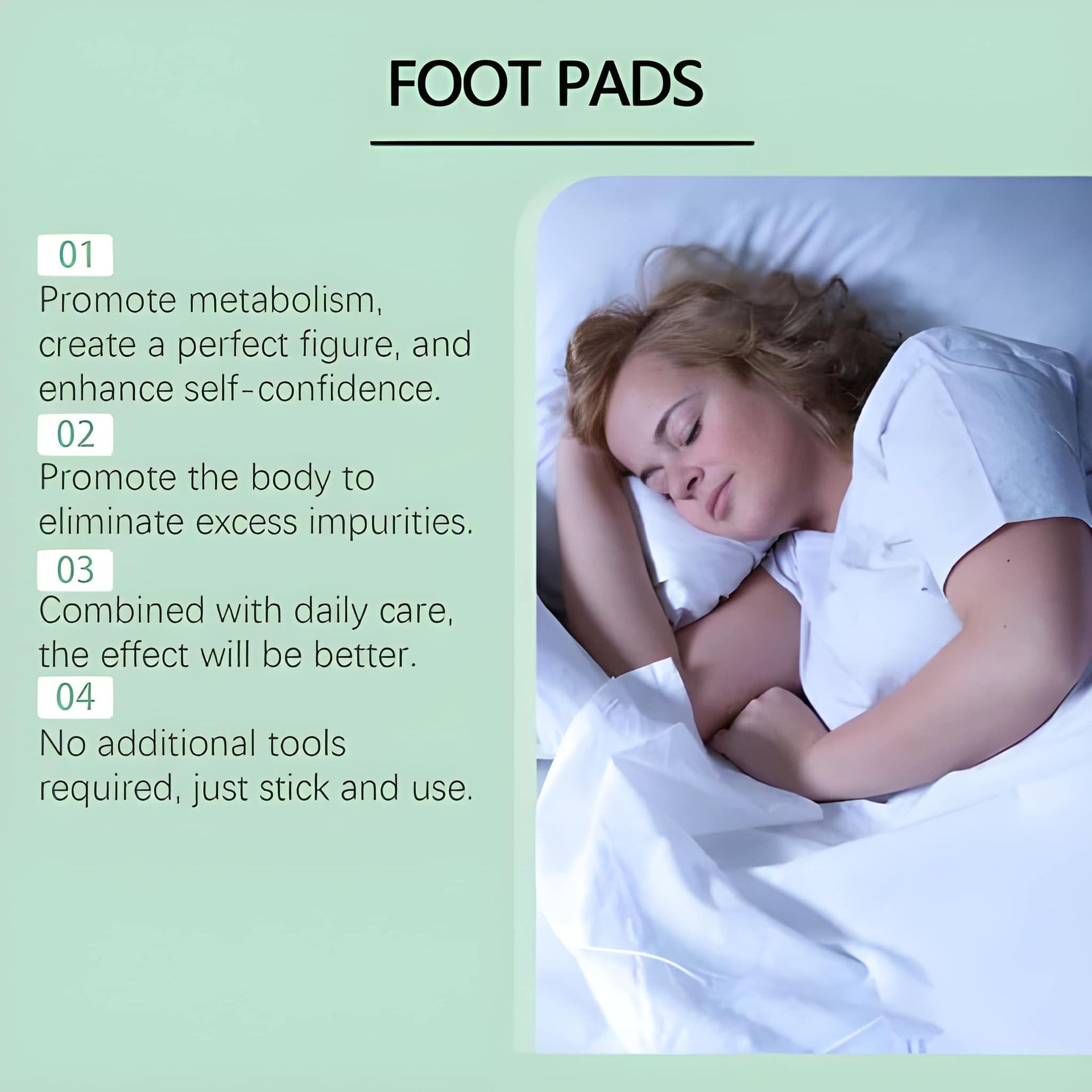 Foot Pads, 100% Natural & Organic, Absorbs Toxins & Impurities, Enhances Sleep Quality (2)
