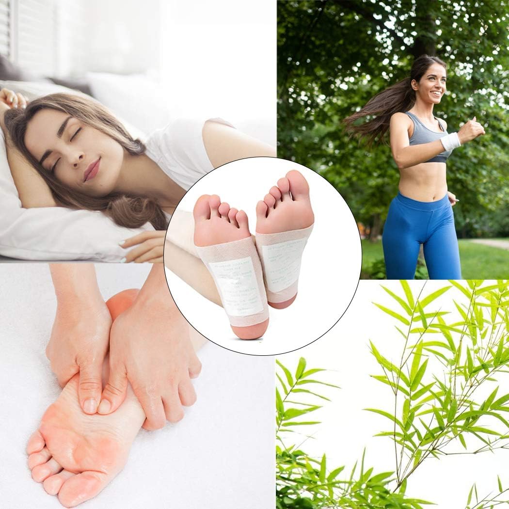 Joejoe Cleansing Toxin Remover Foot Pads,Premium Detox Foot Patches,Detoxify Stress Relief Sleep Patch For Detoxification,For Men&Women(1 Boxes = 10 Patches)(Pack Of 2)