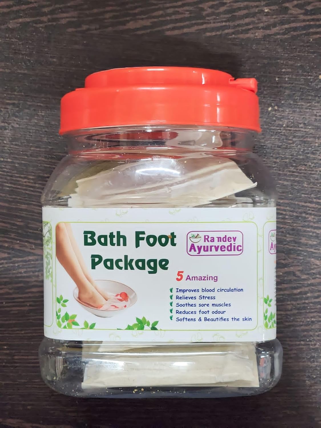 Ayurvedic Bath Foot Package, Herbal Detox Foot Soak Powder, Natural Wormwood Formula for Sleep Improvement, Stress Relief, Skin Care, 1 box [12pes]