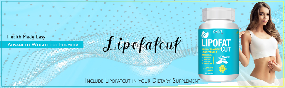 Vokin Biotech Lipofat Cut Advanced Weight Loss Formula Support Weight Loss & BMI Reduction (60 capsules)