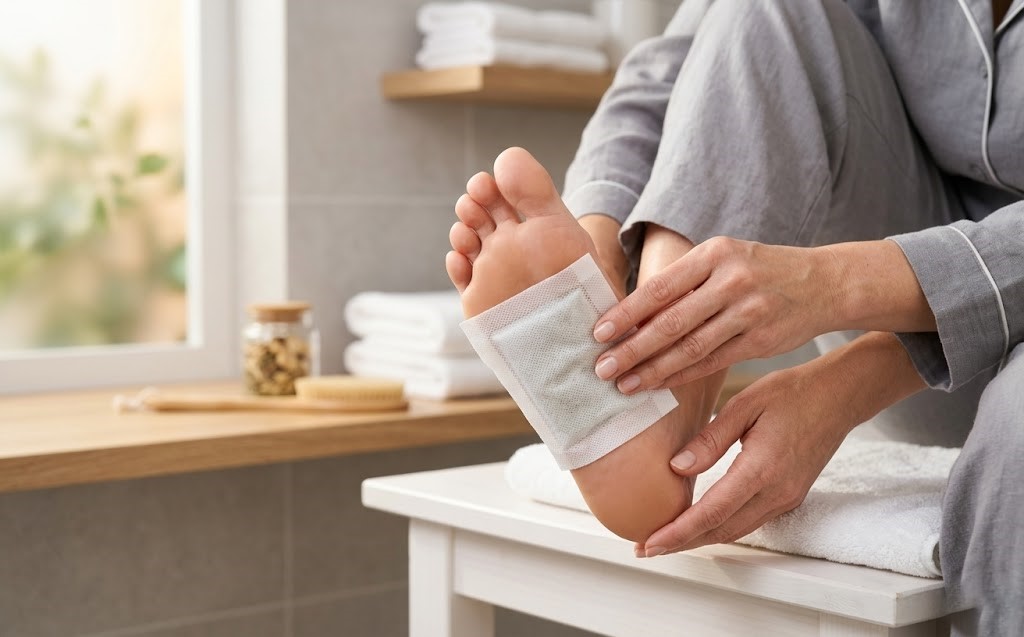 Annuan Hall Natural Foot pads Detox Patches, Vegan Cleansing Treatment, Absorbs Toxins, Promotes Healthy Sleep, Relieves Pain and Swelling, 10 Patches