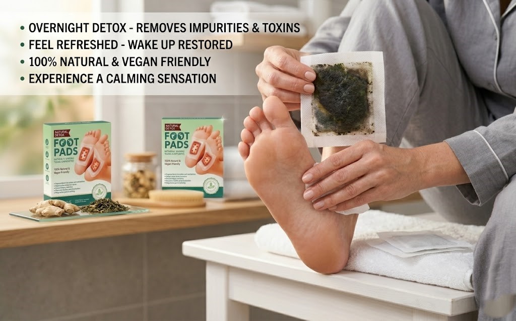 Annuan Hall Natural Foot pads Detox Patches, Vegan Cleansing Treatment, Absorbs Toxins, Promotes Healthy Sleep, Relieves Pain and Swelling, 10 Patches