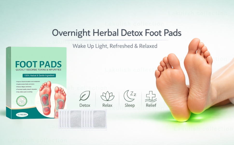 100% Herbal And Gentle Ingredient Detox Foot Pads, foot pads Pieces, Natural Ingredients for Sleep Aid, Pain Relief, Toxin Removal with Bamboo Vinegar and Acupoint Micro-Massage Technology (foot pads 2)[20 pieces]